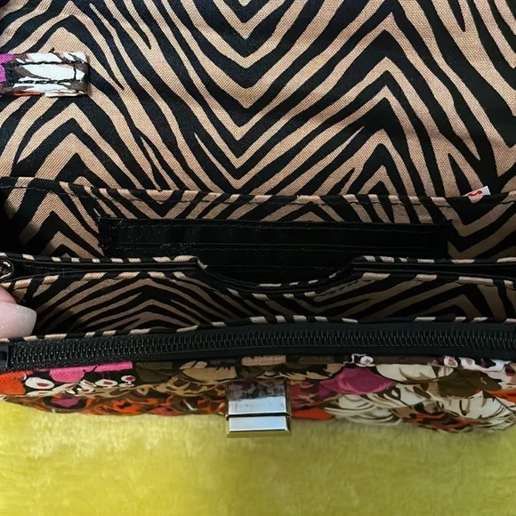 Vera Bradley Floral Wristlet - Red, Purple, White - Picture 5 of 6